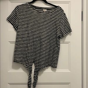 A New Day, tie-front tee